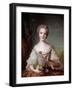 Portrait of Madame Louise of France (1737-1787) Daughter of King Louis XV Painting by Jean-Marc (Je-Jean-Marc Nattier-Framed Giclee Print