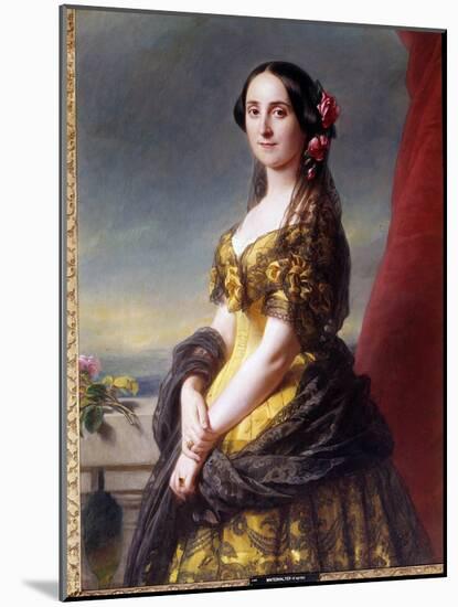 Portrait of Madame Manuel, Countess of Gramedo Painting by Franz Xaver Winterhalter (1806-1873), 19-Franz Xaver Winterhalter-Mounted Giclee Print