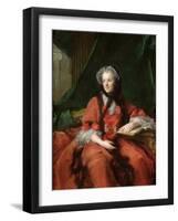 Portrait of Madame Maria Leszczynska (1703-68) 1748-Jean-Marc Nattier-Framed Giclee Print