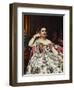 Portrait of Madame Moitessier-Jean-Auguste-Dominique Ingres-Framed Premium Giclee Print