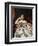 Portrait of Madame Moitessier-Jean-Auguste-Dominique Ingres-Framed Premium Giclee Print