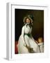 Portrait of Madame Pierre Seriziat and Her Son, Emile-Jacques Louis David-Framed Giclee Print