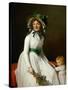 Portrait of Madame Pierre Seriziat and Her Son, Emile-Jacques Louis David-Stretched Canvas