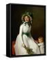 Portrait of Madame Pierre Seriziat and Her Son, Emile-Jacques Louis David-Framed Stretched Canvas