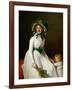 Portrait of Madame Pierre Seriziat and Her Son, Emile-Jacques Louis David-Framed Giclee Print