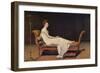 Portrait of Madame R?mier-Jacques-Louis David-Framed Art Print