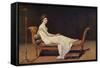 Portrait of Madame R?mier-Jacques-Louis David-Framed Stretched Canvas