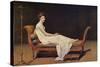 Portrait of Madame R?mier-Jacques-Louis David-Stretched Canvas