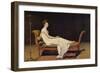 Portrait of Madame R?mier-Jacques-Louis David-Framed Premium Giclee Print