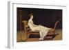 Portrait of Madame R?mier-Jacques-Louis David-Framed Premium Giclee Print