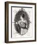 Portrait of Madame Recamier (1777-1849) Engraved by Antoine Auguste Ernest Hebert (1817-1908)-Eugene Joseph Viollat-Framed Giclee Print