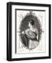 Portrait of Madame Recamier (1777-1849) Engraved by Antoine Auguste Ernest Hebert (1817-1908)-Eugene Joseph Viollat-Framed Giclee Print