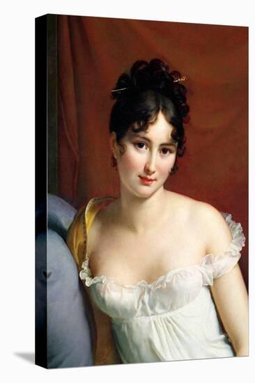Portrait of Madame Recamier (1777-1849)-Francois Gerard-Stretched Canvas