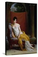 Portrait of Madame Recamier (1777-1849)-Francois Gerard-Stretched Canvas