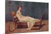 Portrait of Madame Recamier, 1800, (1911)-Jacques-Louis David-Mounted Giclee Print