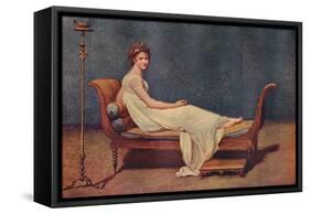 Portrait of Madame Recamier, 1800, (1911)-Jacques-Louis David-Framed Stretched Canvas