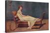 Portrait of Madame Recamier, 1800, (1911)-Jacques-Louis David-Stretched Canvas