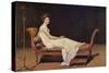 Portrait of Madame Récamier-Jacques-Louis David-Stretched Canvas