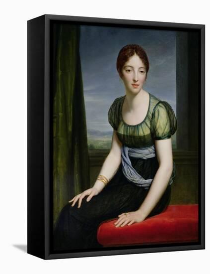 Portrait of Madame Regnault De Saint-Jean D'Angely (1775-1857)-Francois Gerard-Framed Stretched Canvas