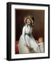 Portrait of Madame Seriziat, Sister of the Wife of the Artist with Her Son Emile Painting by Jacque-Jacques Louis David-Framed Giclee Print