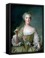 Portrait of Madame Sophie (1734-82), Daughter of Louis XV, at Fontevrault, 1748-Jean-Marc Nattier-Framed Stretched Canvas
