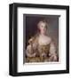 Portrait of Madame Sophie de France, 1748-Jean-Marc Nattier-Framed Premium Giclee Print