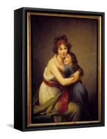 Portrait of Madame Vigee Lebrun and Her Daughter Jeanne-Lucie-Louise (1780-1819), 1789 (Oil on Canv-Elisabeth Louise Vigee-LeBrun-Framed Stretched Canvas