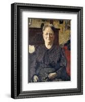 Portrait of Madame Vuillard, C.1905-Edouard Vuillard-Framed Giclee Print