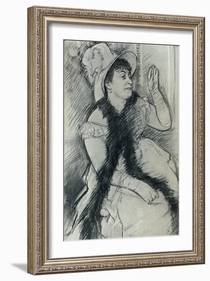 'Portrait of Madame X', c19th century-Edgar Degas-Framed Giclee Print