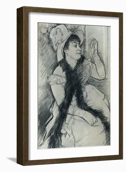 'Portrait of Madame X', c19th century-Edgar Degas-Framed Giclee Print