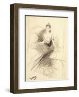 Portrait of Madame X-Giovanni Boldini-Framed Giclee Print