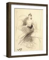 Portrait of Madame X-Giovanni Boldini-Framed Giclee Print
