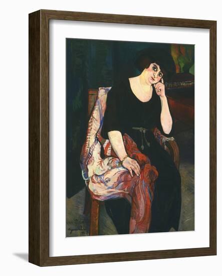 Portrait of Madame Zamaron-Francisco de Goya-Framed Giclee Print