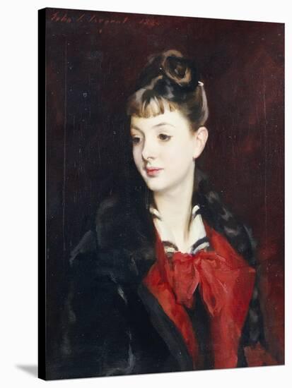 Portrait of Madamoiselle Suzanne Poirson, 1884-John Singer Sargent-Stretched Canvas