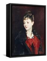 Portrait of Madamoiselle Suzanne Poirson, 1884-John Singer Sargent-Framed Stretched Canvas