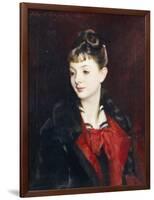 Portrait of Madamoiselle Suzanne Poirson, 1884-John Singer Sargent-Framed Giclee Print