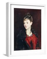 Portrait of Madamoiselle Suzanne Poirson, 1884-John Singer Sargent-Framed Giclee Print