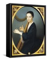 Portrait of Maddalena Goujon at the Harp-Rudolph von Alt-Framed Stretched Canvas