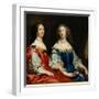 Portrait of Madeleine D'angennes and Catherine D'angennes.-Justus van Egmont-Framed Giclee Print