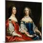 Portrait of Madeleine D'angennes and Catherine D'angennes.-Justus van Egmont-Mounted Giclee Print