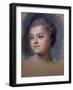 Portrait of Mademoiselle De Chastagner De Lagrange-Maurice-quentin De La Tour-Framed Giclee Print