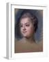 Portrait of Mademoiselle De Chastagner De Lagrange-Maurice-quentin De La Tour-Framed Giclee Print