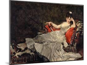 Portrait of Mademoiselle De Lancey-Charles Émile Auguste Carolus-Duran-Mounted Giclee Print