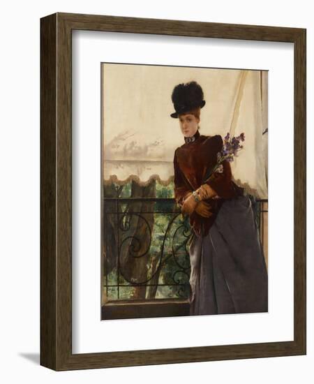 Portrait of Mademoiselle Dubois, 1884-Alfred Emile Stevens-Framed Giclee Print