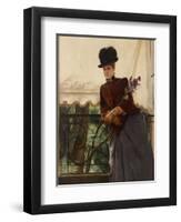 Portrait of Mademoiselle Dubois, 1884-Alfred Emile Stevens-Framed Giclee Print