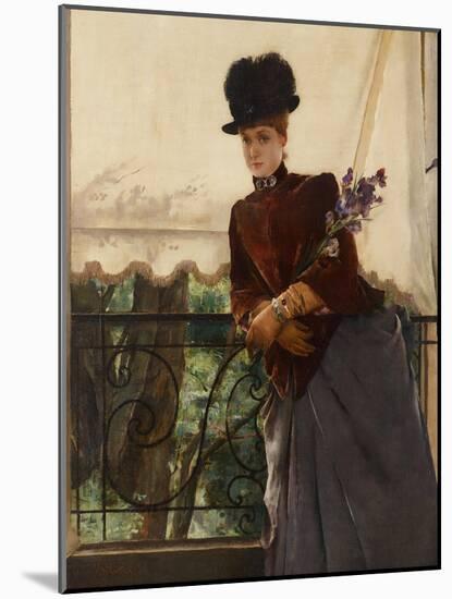 Portrait of Mademoiselle Dubois, 1884-Alfred Emile Stevens-Mounted Giclee Print