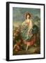Portrait of Mademoiselle Guimard as Terpsichore-Jacques-Louis David-Framed Giclee Print