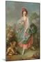 Portrait of Mademoiselle Guimard as Terpsichore-Jacques-Louis David-Mounted Giclee Print