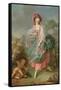 Portrait of Mademoiselle Guimard as Terpsichore-Jacques-Louis David-Framed Stretched Canvas