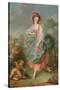 Portrait of Mademoiselle Guimard as Terpsichore-Jacques-Louis David-Stretched Canvas